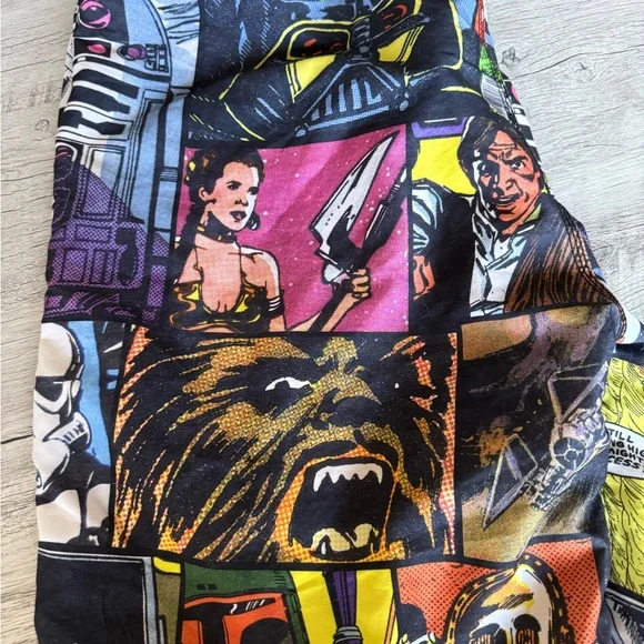 Star Wars Swim Trunks Size 2X Comic Strip All Over Print - Picture 2 of 16